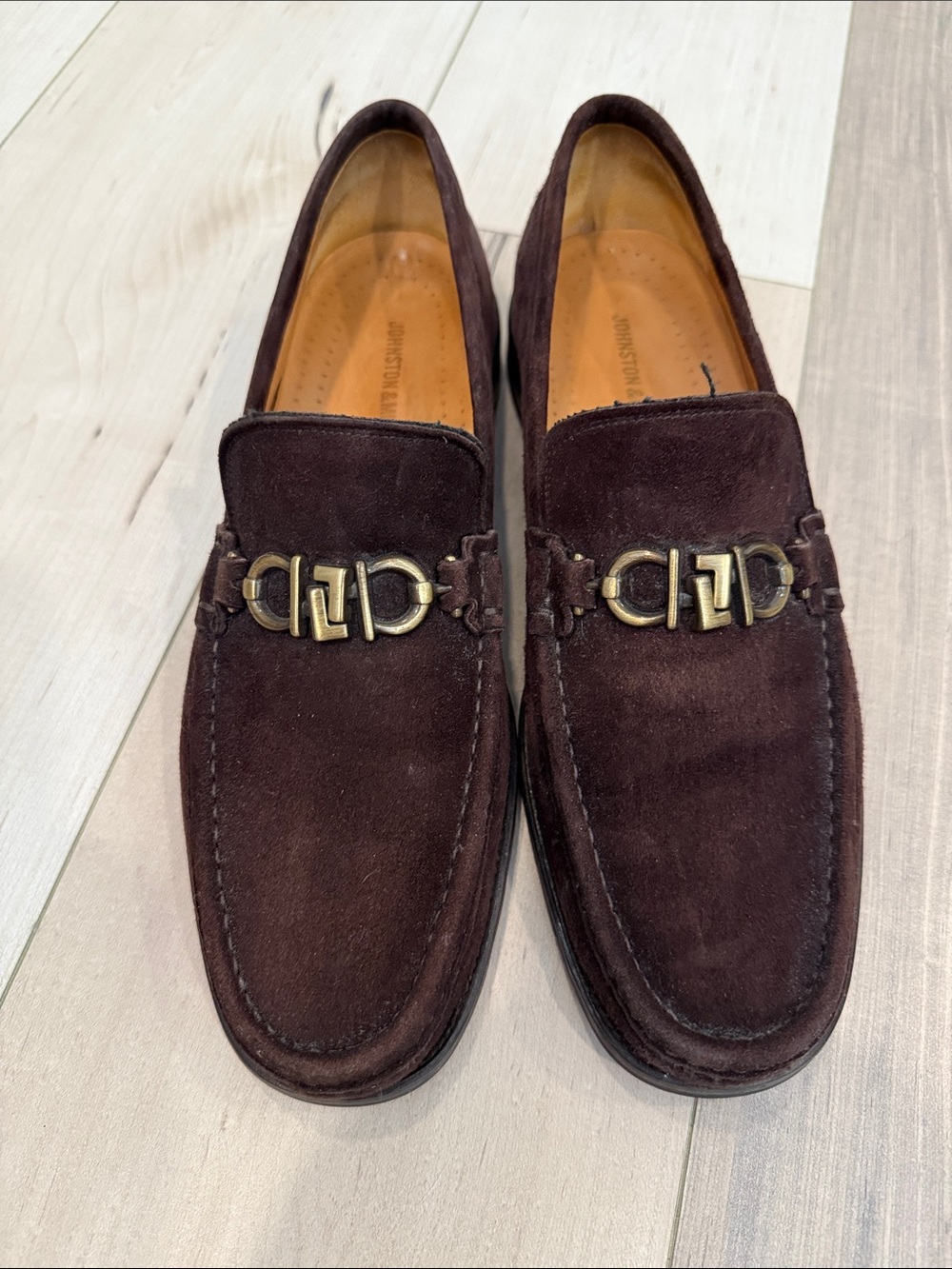 Johnston & Murphy Brown Suede Shoes, size 10.5